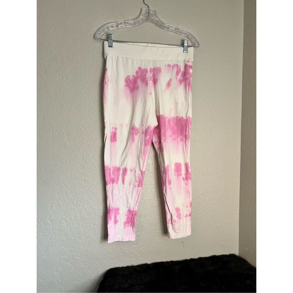 Torrid pink tye‎ dyed Capri leggings Sz 0